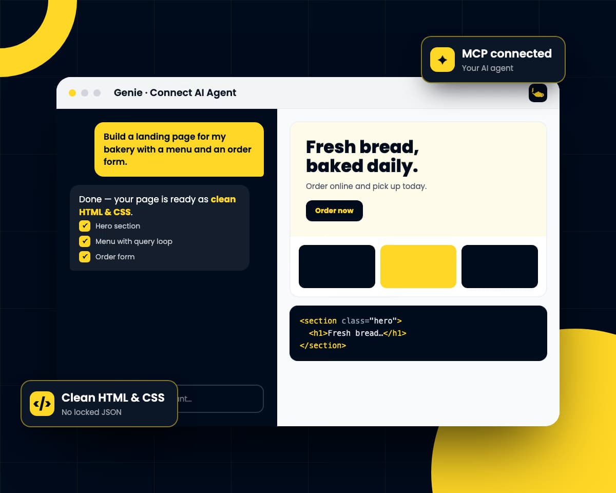 Genie AI Website Builder preview