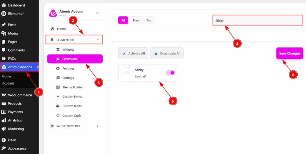 Enabling the Sticky Extension