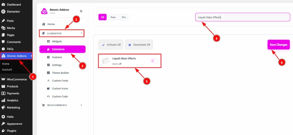 Enabling the Liquid Glass Effects Extension