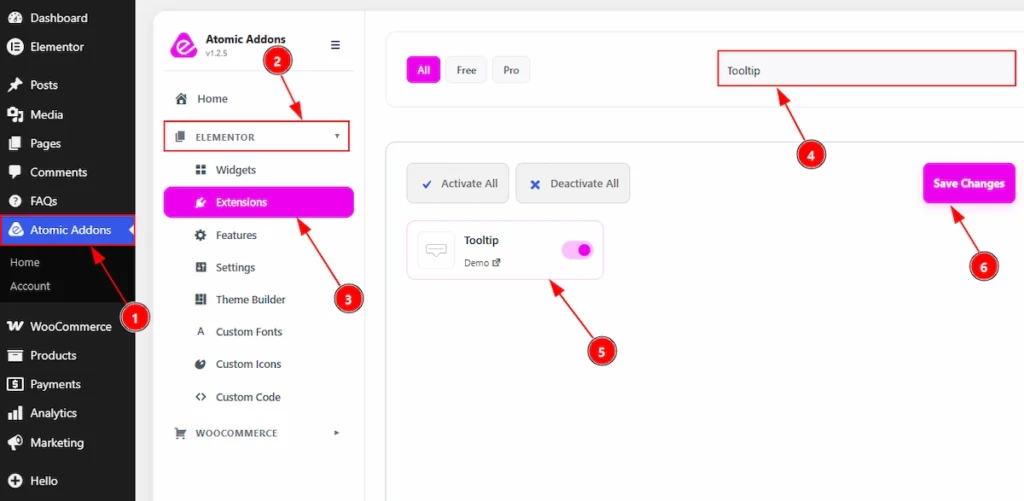 Enable the Tooltip Extension