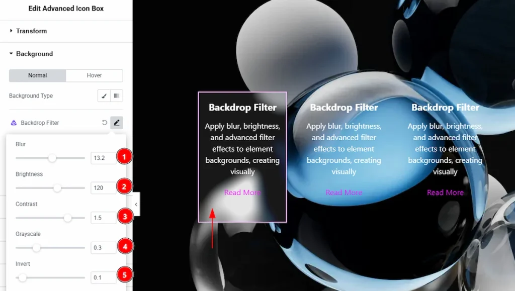 Using the Backdrop Filter Extension 01