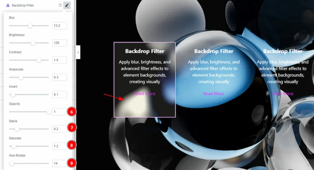 Using the Backdrop Filter Extension 02