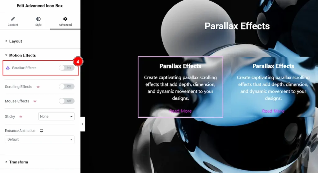 Place to Find the Parallax Effects Extension 02