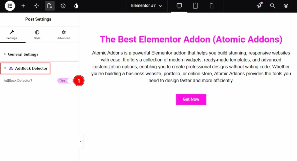 Using the AdBlock Detector Extension